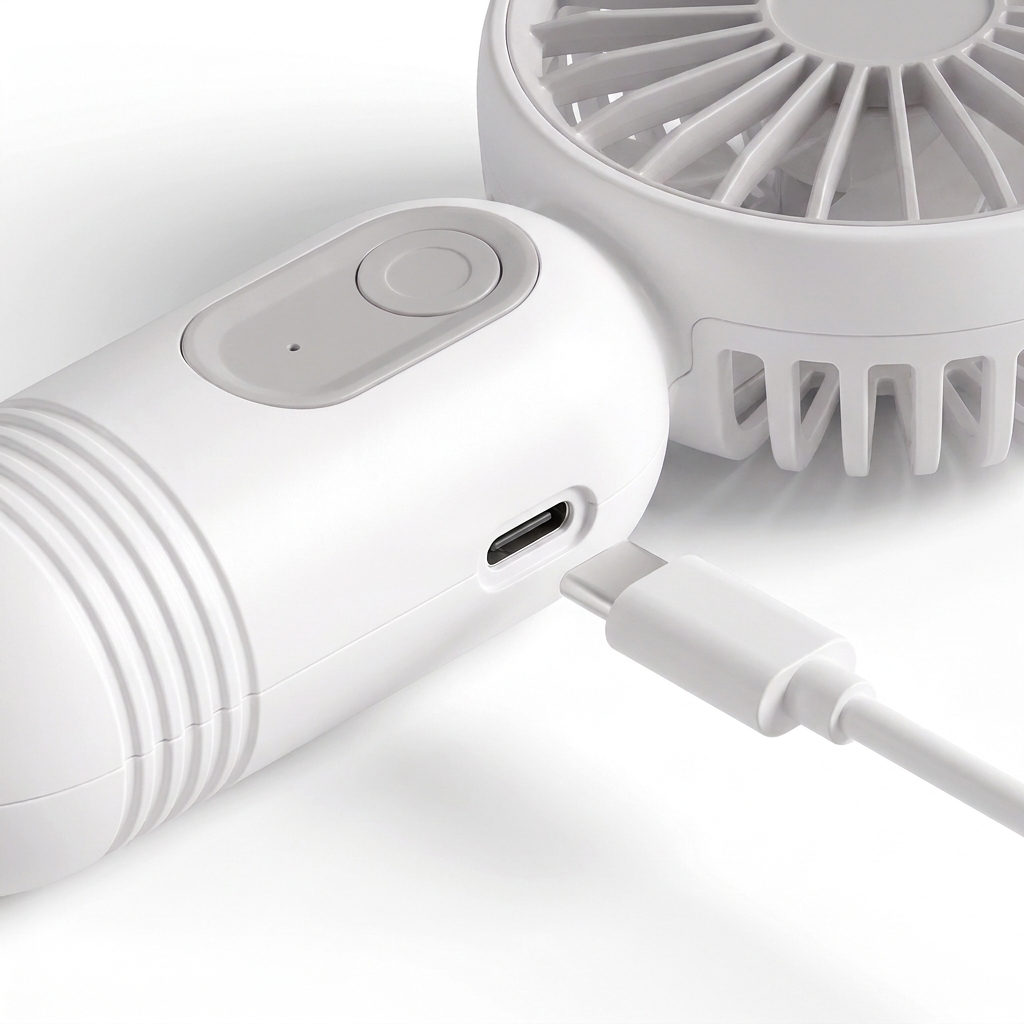 USB-C-Anschluss seitlich am Griff
