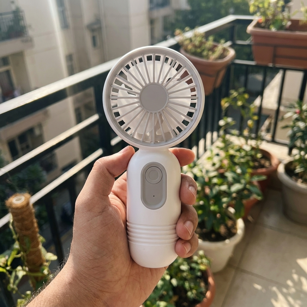 Kundenfoto: AirBreeze Weiß auf dem Balkon