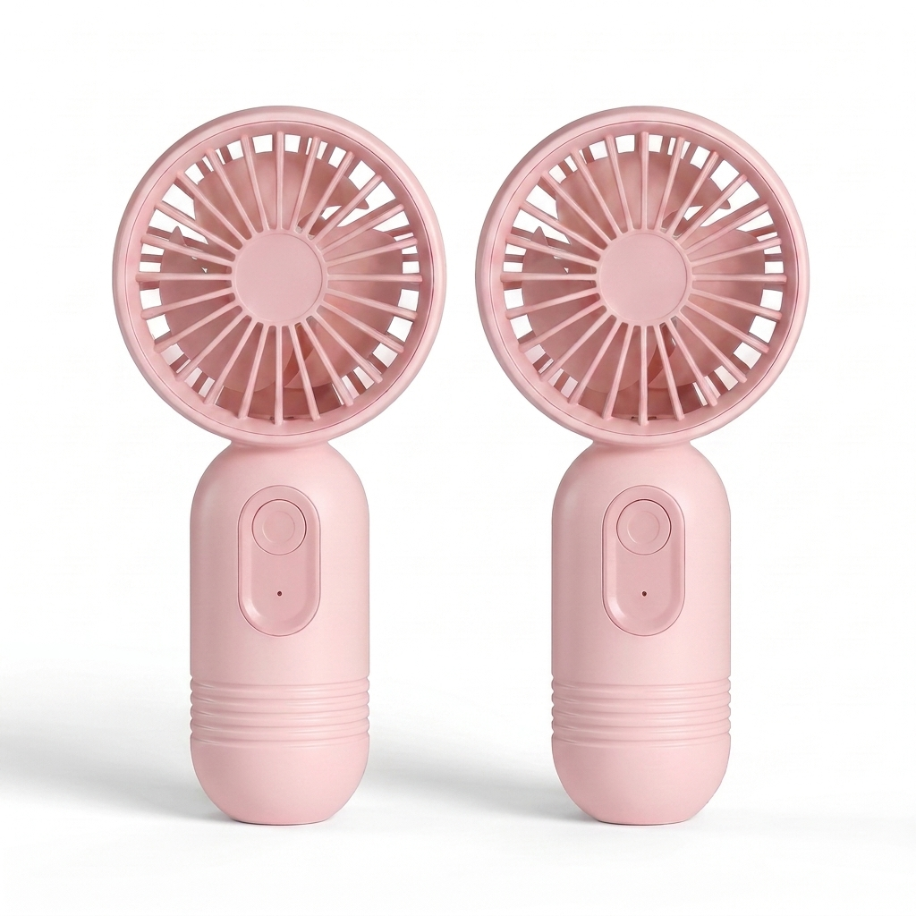 AirBreeze Mini-Handventilator Rosa 2er-Set