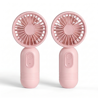 AirBreeze Mini-Handventilator Rosa 2er-Set