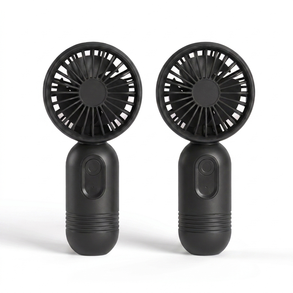 AirBreeze Mini-Handventilator Schwarz 2er-Set