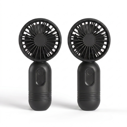 AirBreeze Mini-Handventilator Schwarz 2er-Set