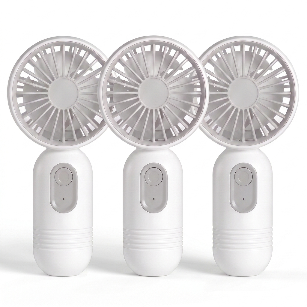 AirBreeze Mini-Handventilator Weiß 3er-Set