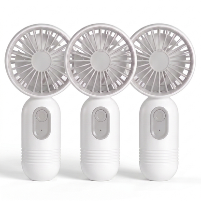 AirBreeze Mini-Handventilator Weiß 3er-Set