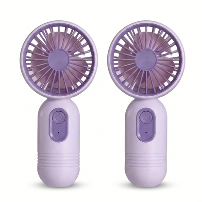 AirBreeze Mini-Handventilator Lila 2er-Set